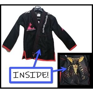 Grappling Mastery BJJ Gi Kimono A0 Gremlins Spike Black Pink Rare Limited Ed